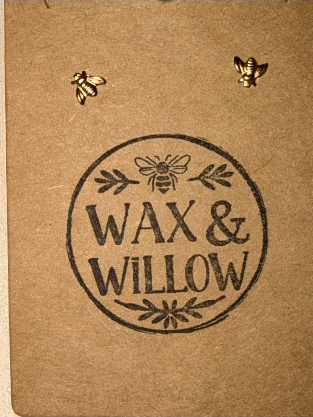 Handmade 14K Gold Filled Bee Stud Earrings